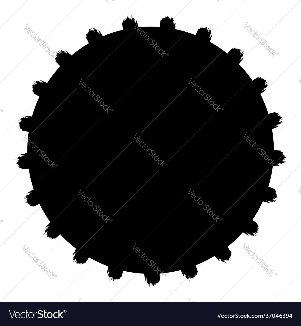 Grungy circle blob blotch Vector Image Grungy circle blob blotch