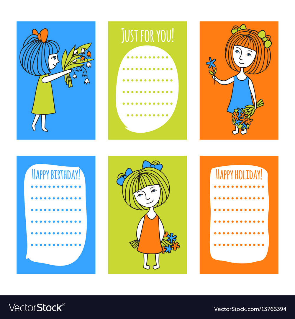 Print templates set vector image Print templates set
