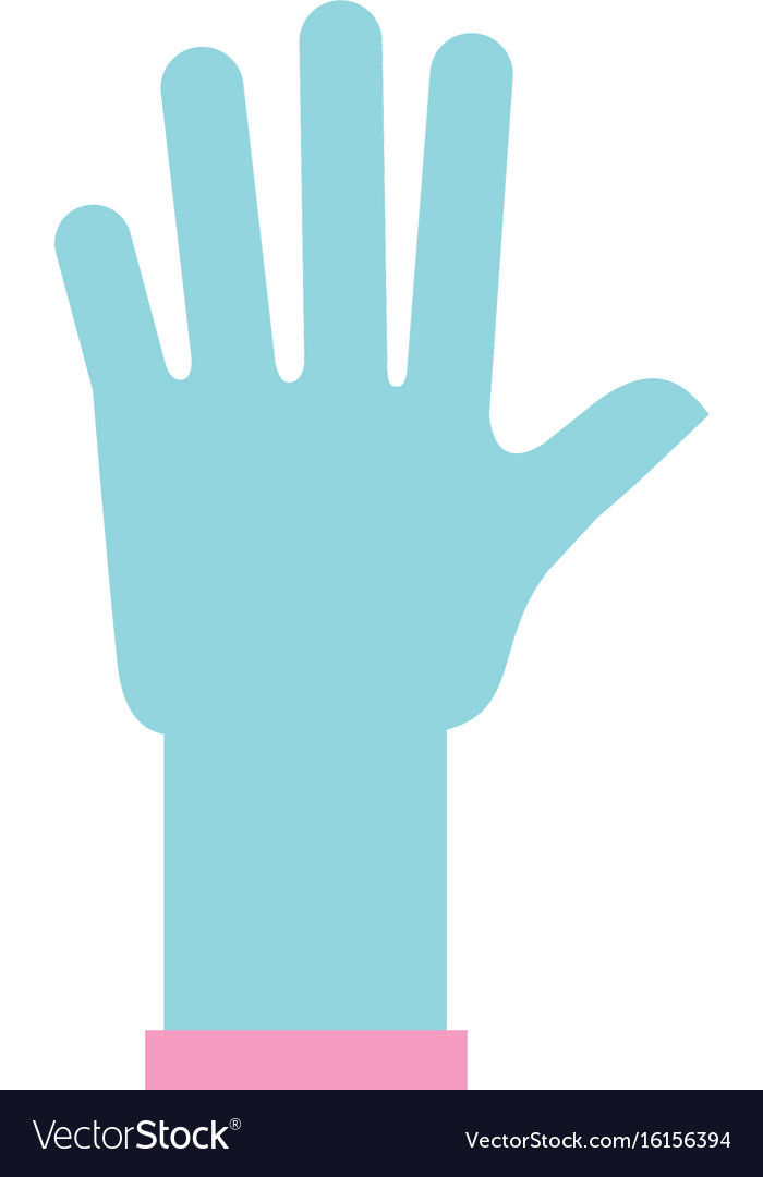 Rubber gloves isolated icon