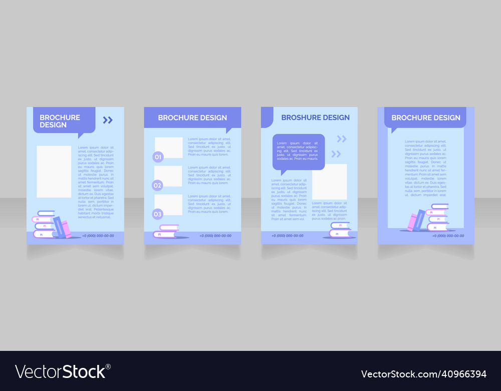 School-sponsored event blank brochure layout