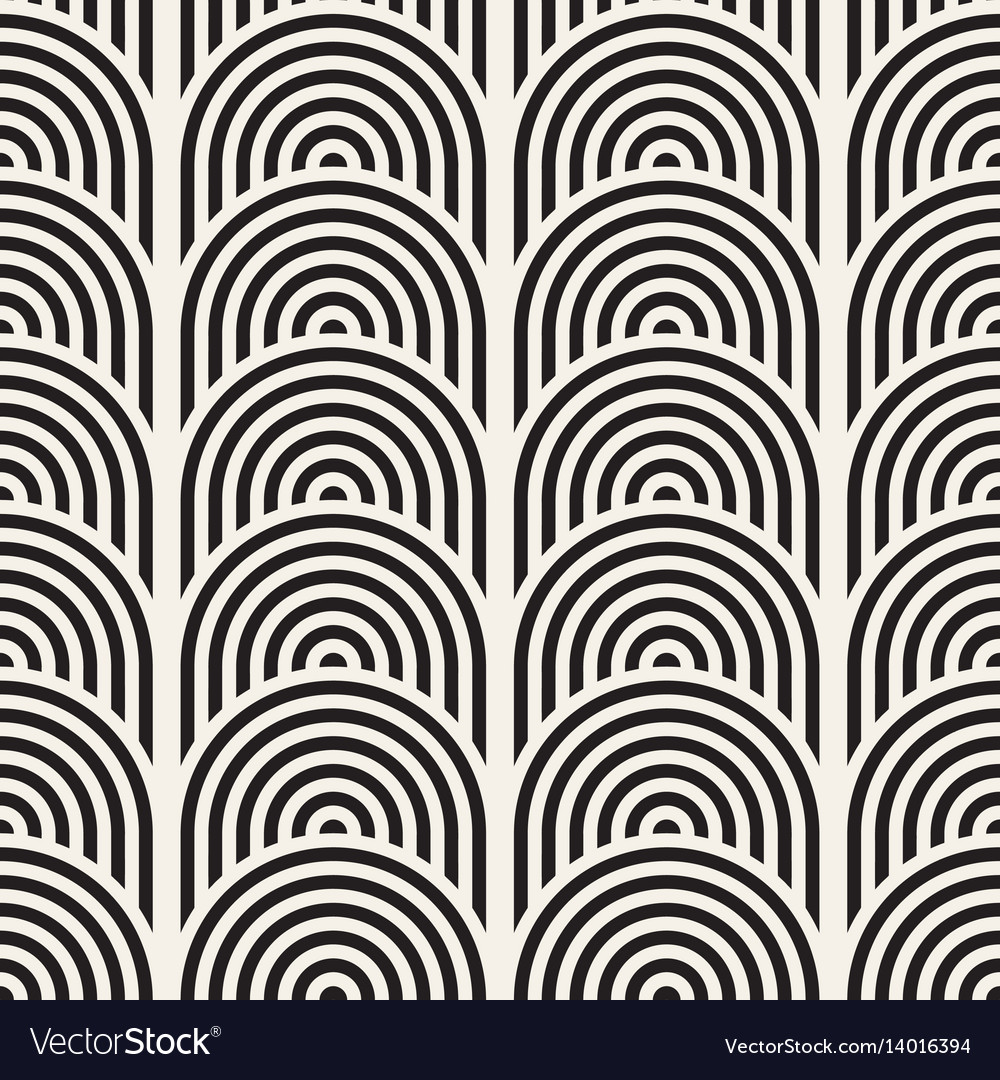 Seamless monochrome geometric pattern abstract