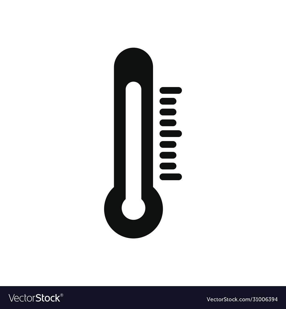 Smartphone app buttons concept thermometer icon