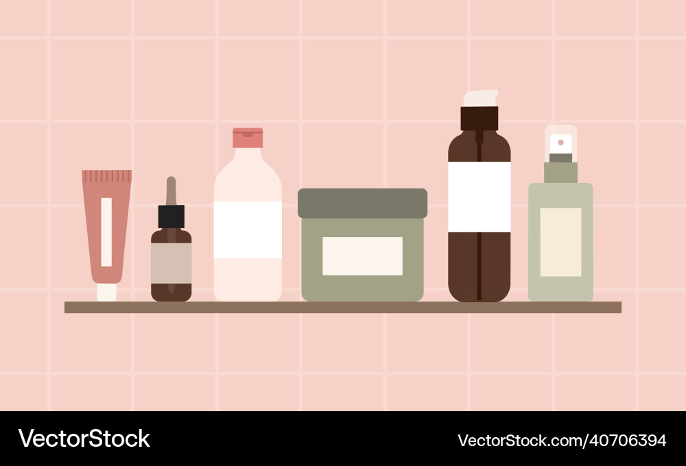 Spf sun block cosmetics seamless pattern Vector Image