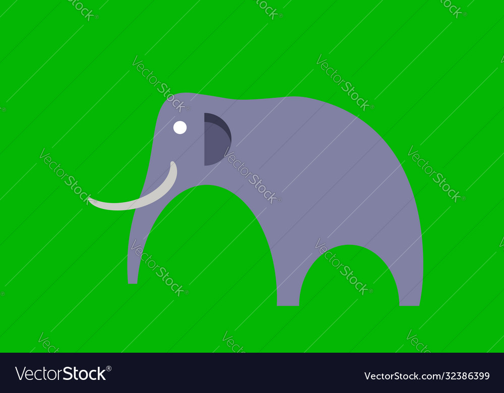 Asiatische Bulle Elefant mit Tusks Logo