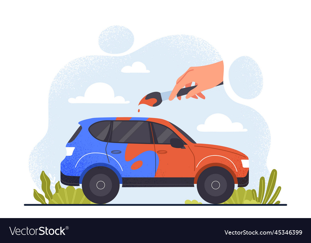 Changing color of car