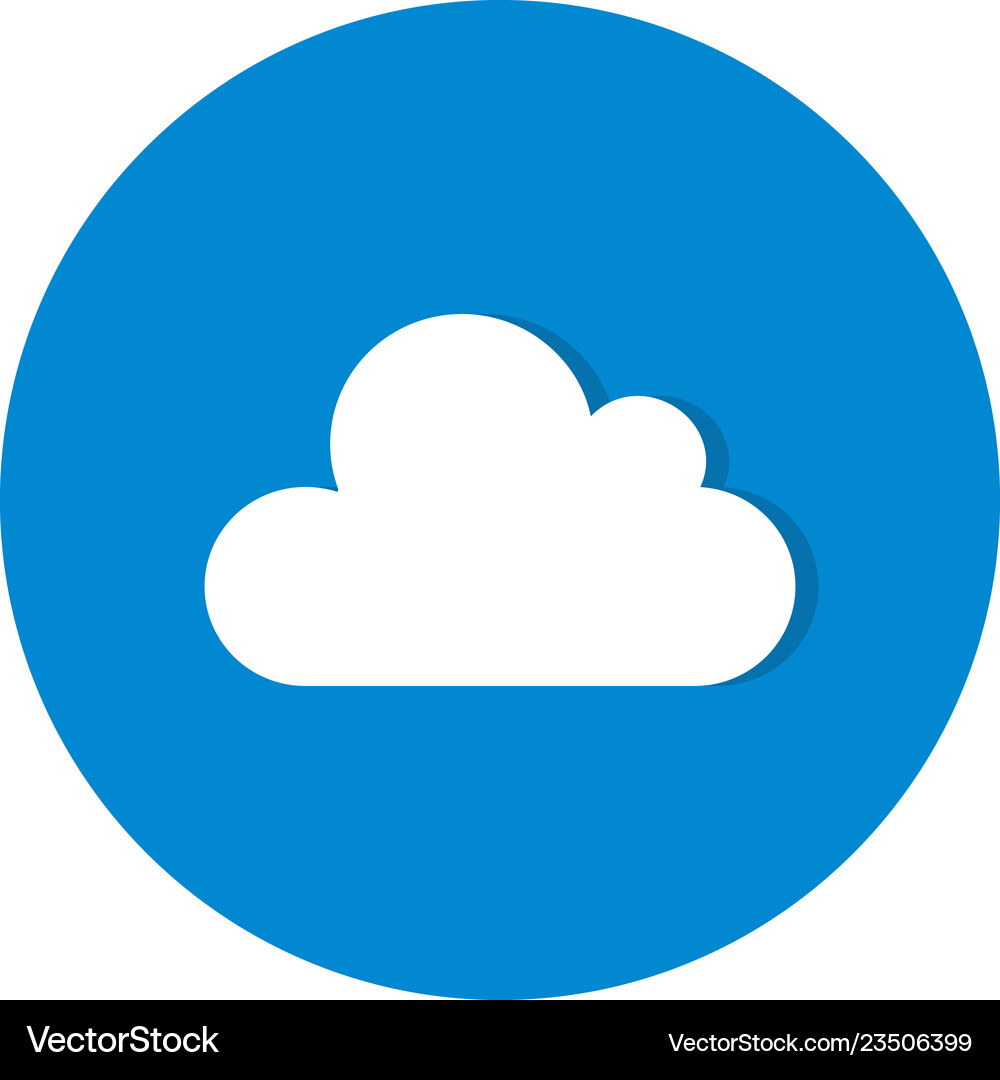 Cloud icon Royalty Free Vector Image - VectorStock