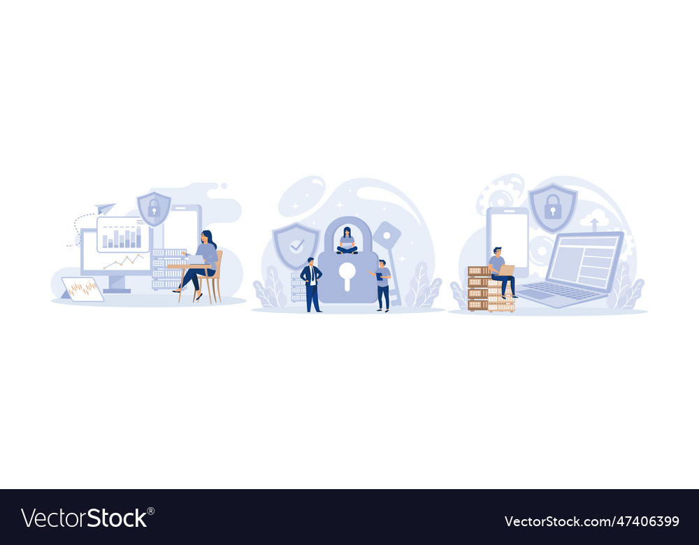 Database security phishing hacker attack concept