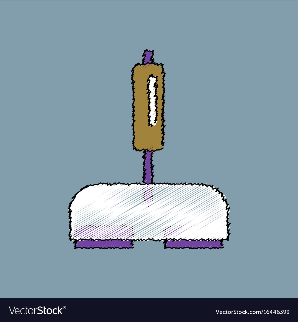 Flat shading style icon playing joystick