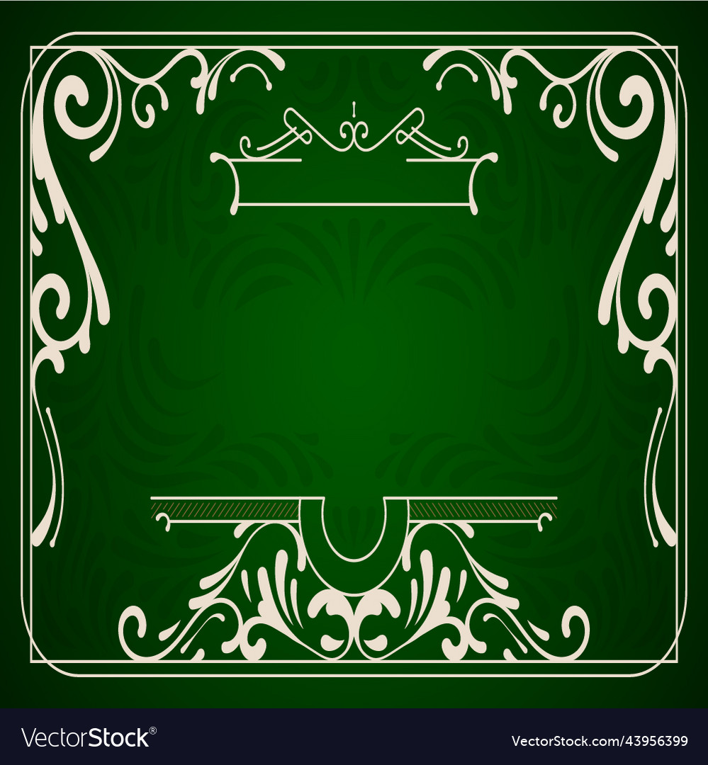 Flower frame pattern with background
