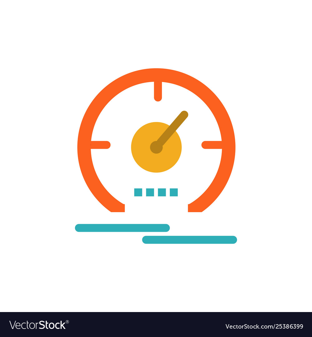 Gauge dashboard meter speed speedometer flat Vector Image Gauge dashboard meter speed speedometer flat