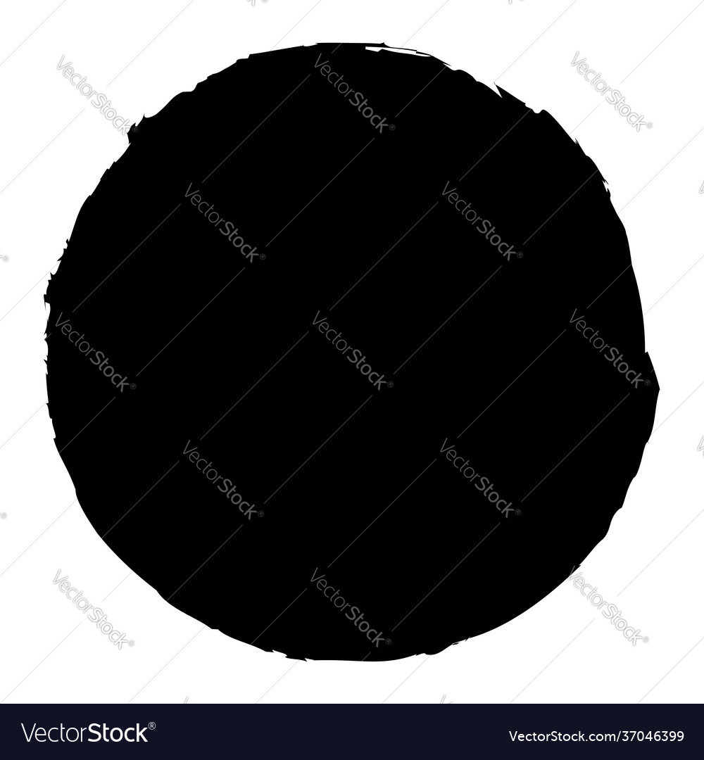 Grungy circle blob blotch vector image Grungy circle blob blotch