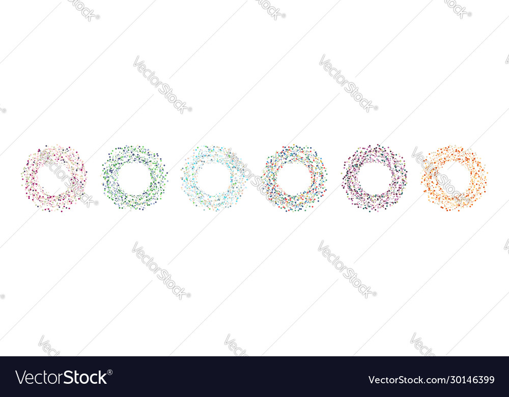 Hand drawing circle circles colored