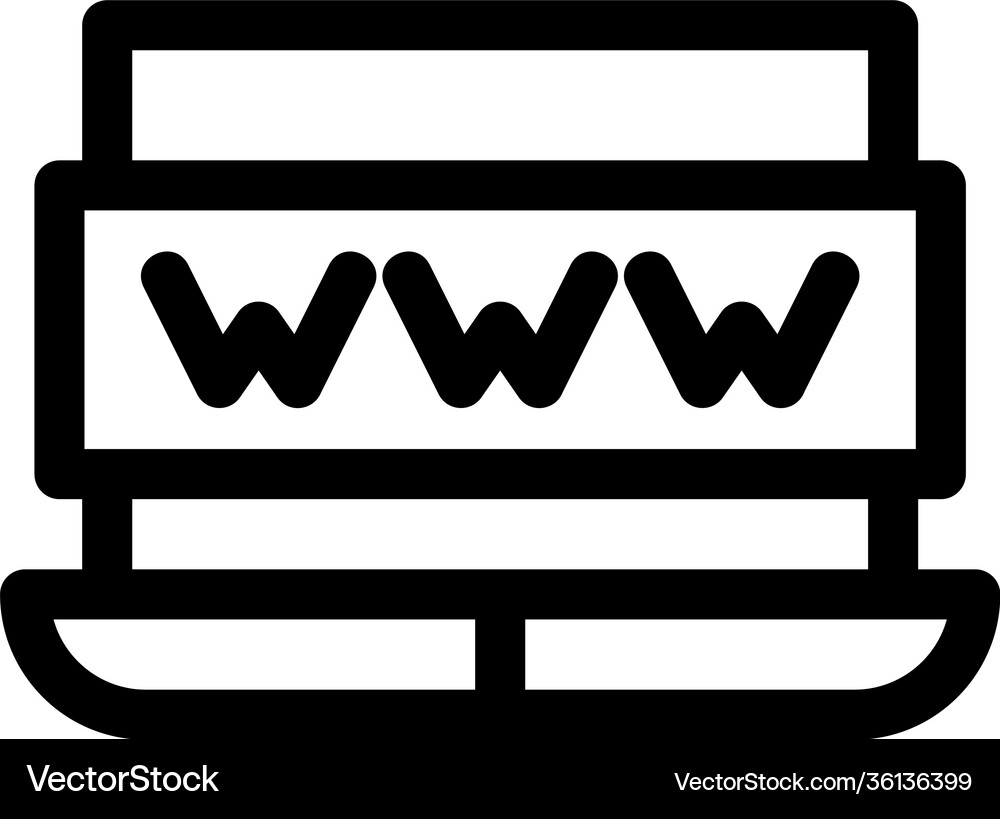 Internet icon or logo isolated sign symbol Vector Image