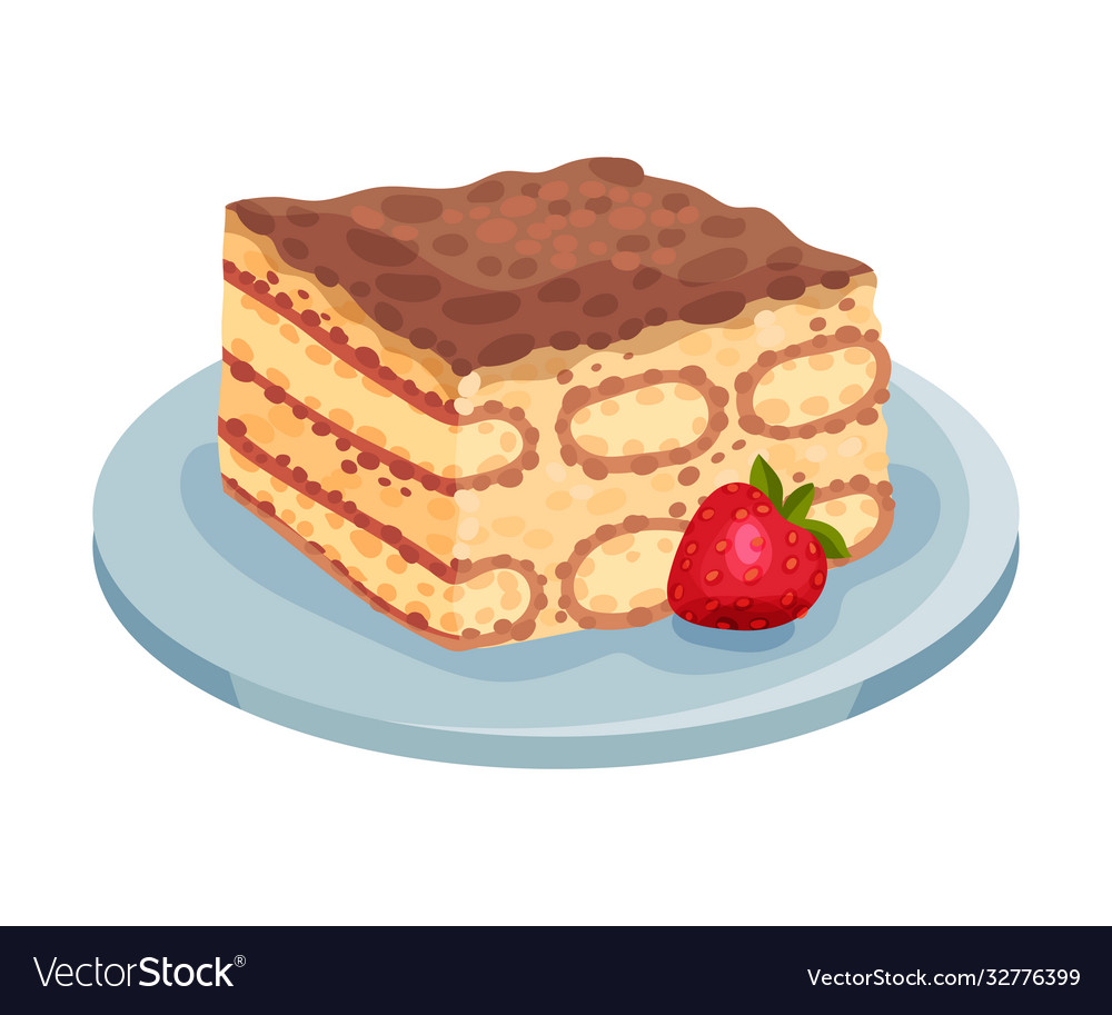 Italienische tiramisu Kuchen mit Schlagsahne