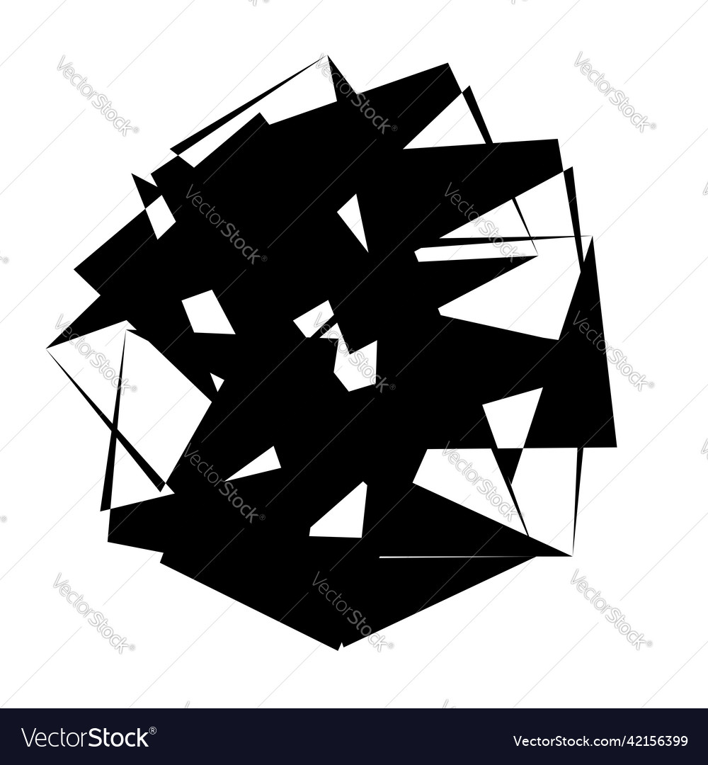 Random abstract geometric element vector image Random abstract geometric element