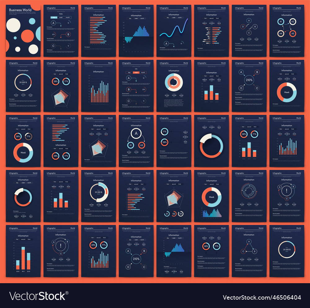graphics-infographics-with-mobile-phone-template-vector-image