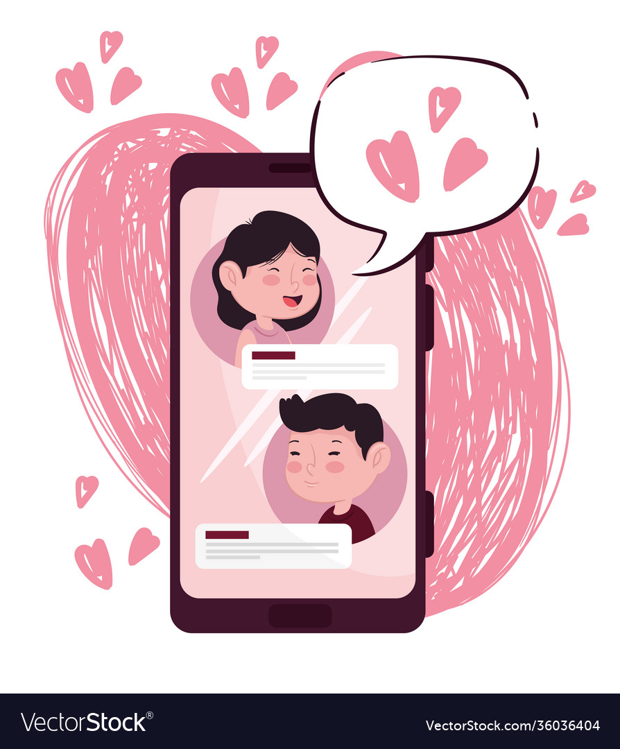Happy valentines day lettering card with lovers vector image Happy valentines day lettering card with lovers