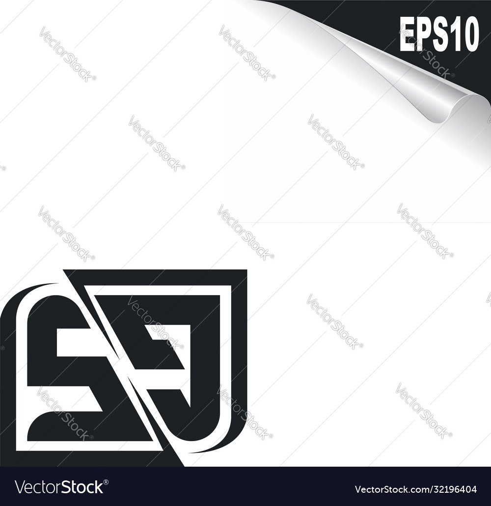 Initial sg logo design with shape style Vector Image Initial sg logo design with shape style