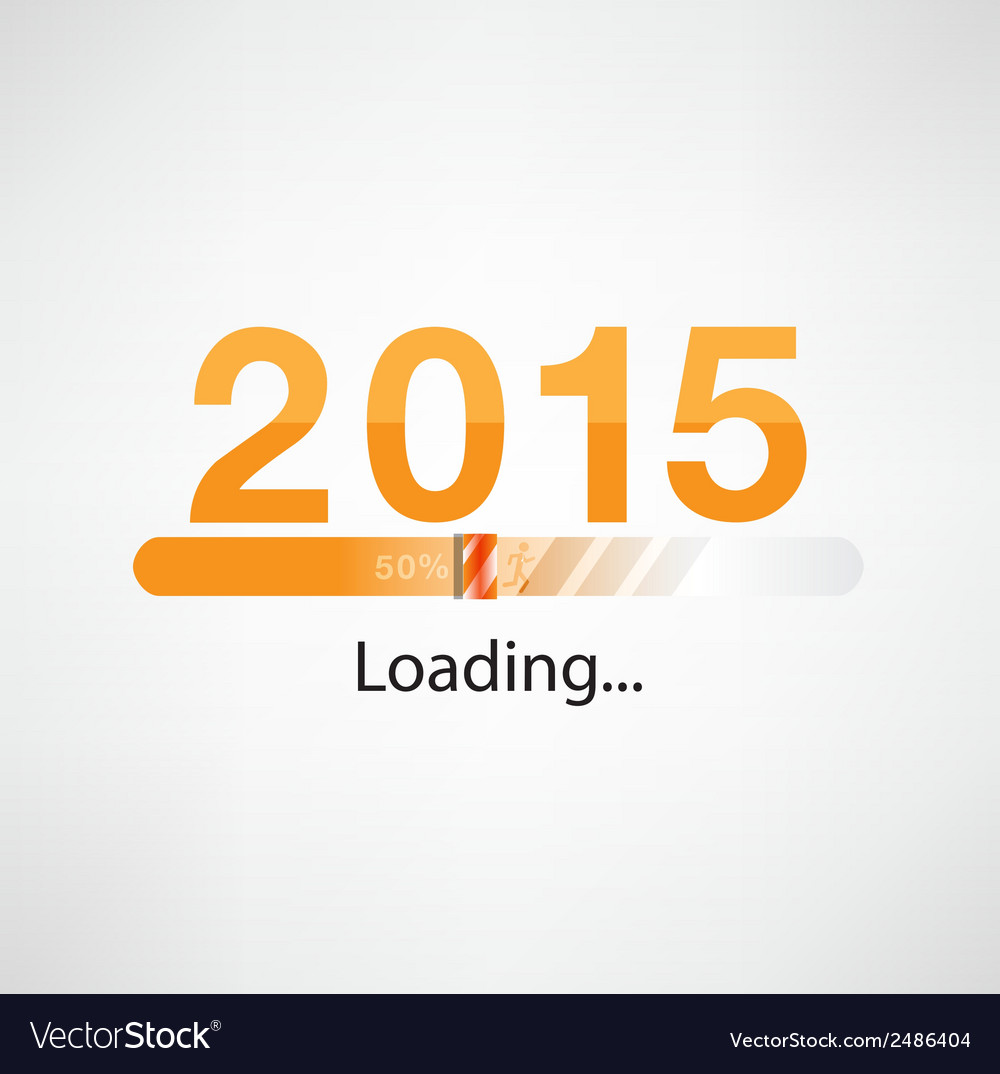New year 2015 loading background