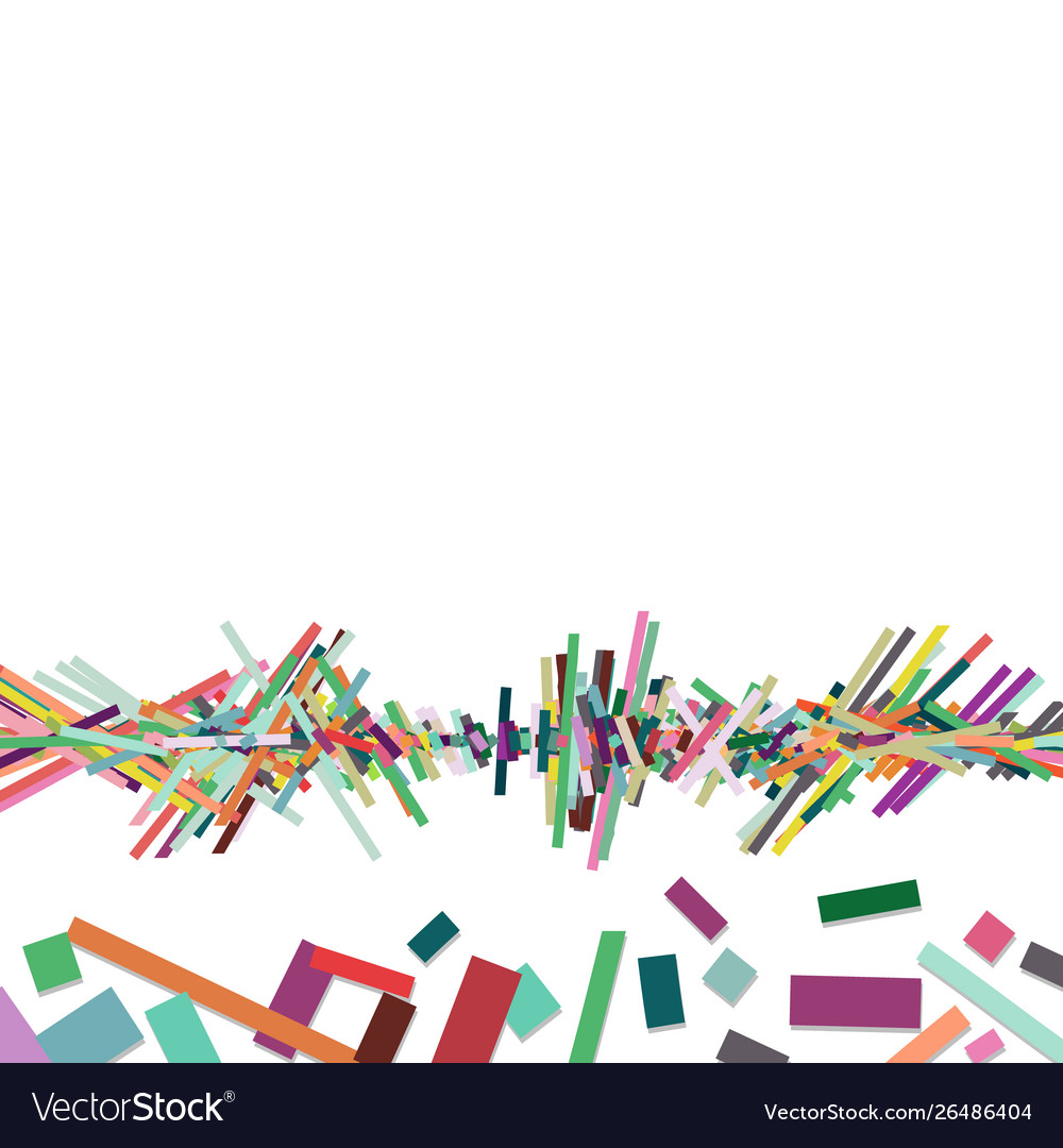 Overlapping color bar in row abstract background