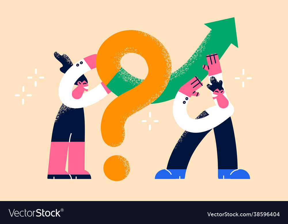 Teamwork solving problem collaboration concept Vector Image Teamwork solving problem collaboration concept