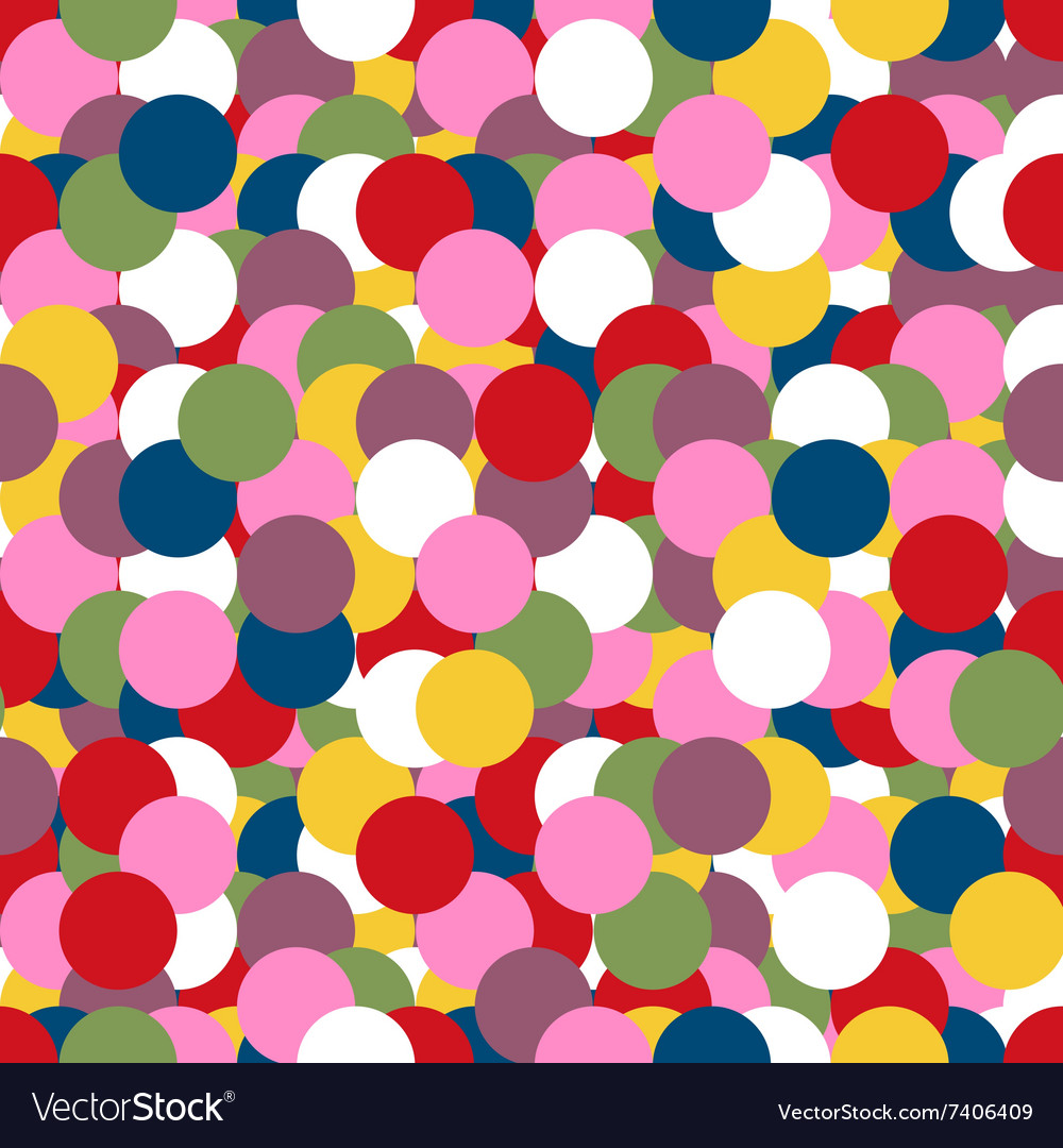 Abstract geometric seamless pattern with circles