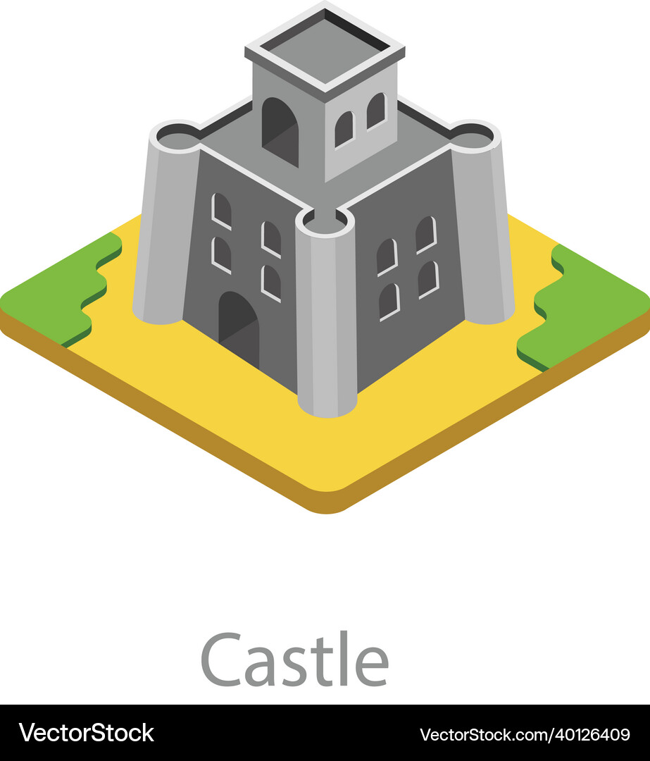Castle Royalty Free Vector Image - VectorStock