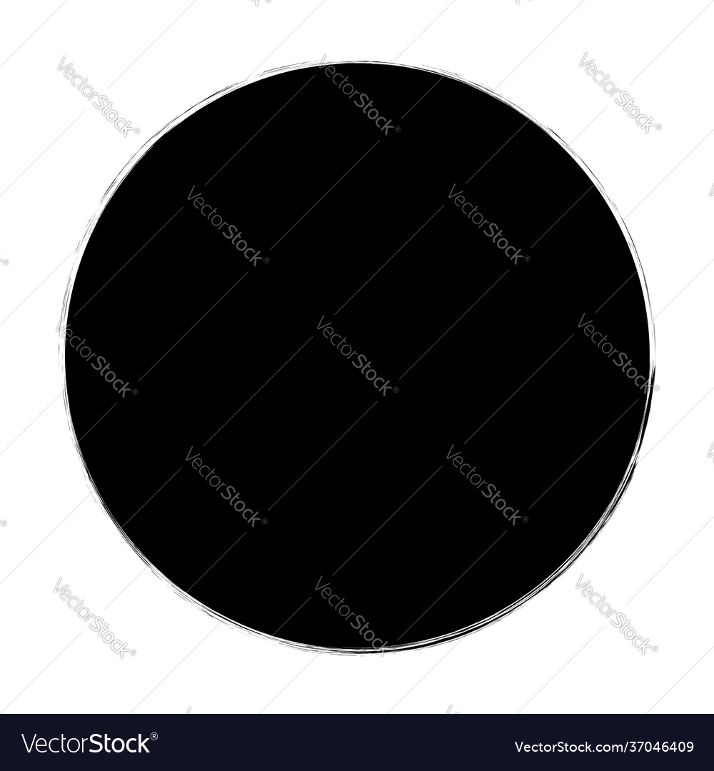 Grungy circle blob blotch vector image Grungy circle blob blotch