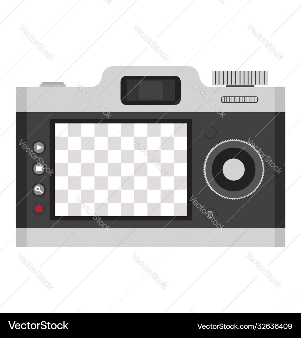Isolated Camera Screen Royalty Free Vector Image