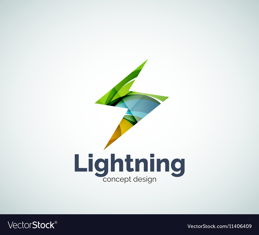 Lightning logo template