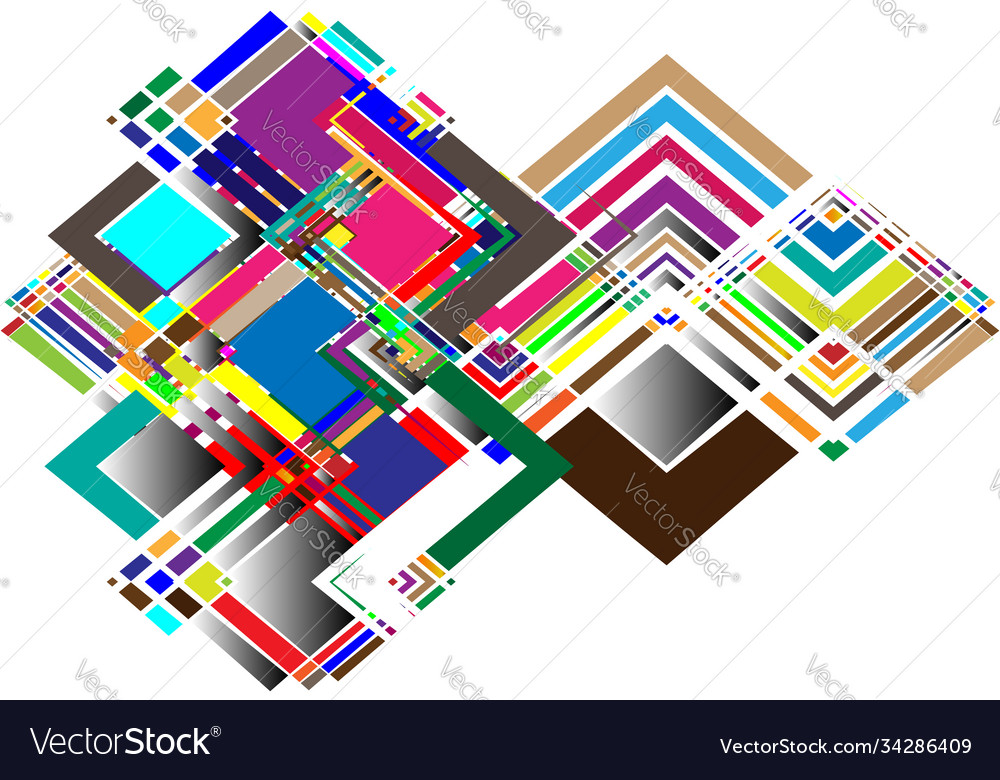 Noise glitch concept abstract colorful random vector image Noise glitch concept abstract colorful random