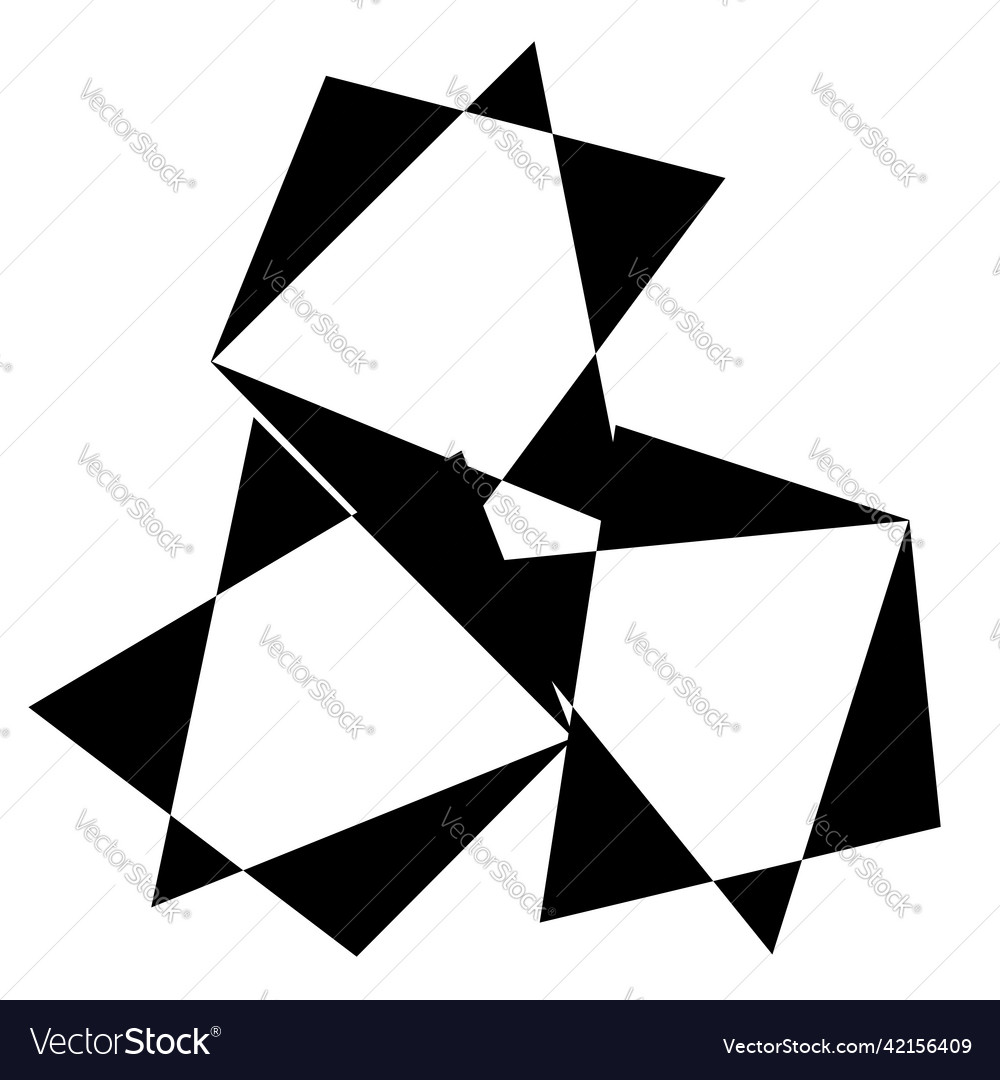 Random abstract geometric element vector image Random abstract geometric element