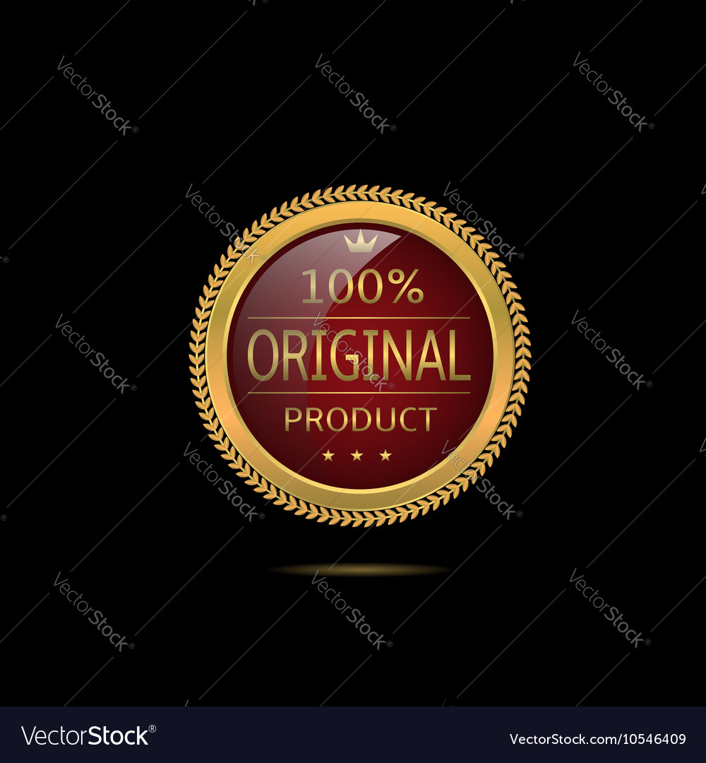 Red original product label