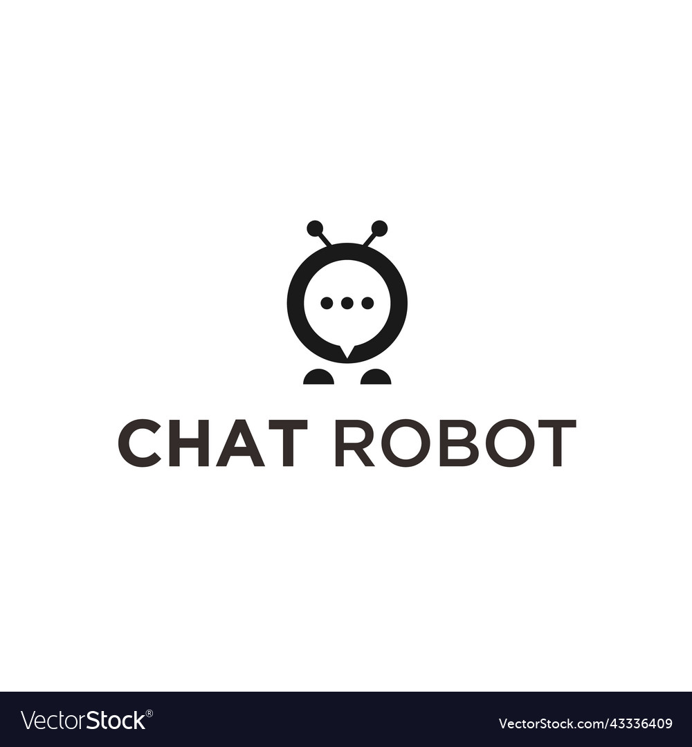 Roboter-Chat Logo Design