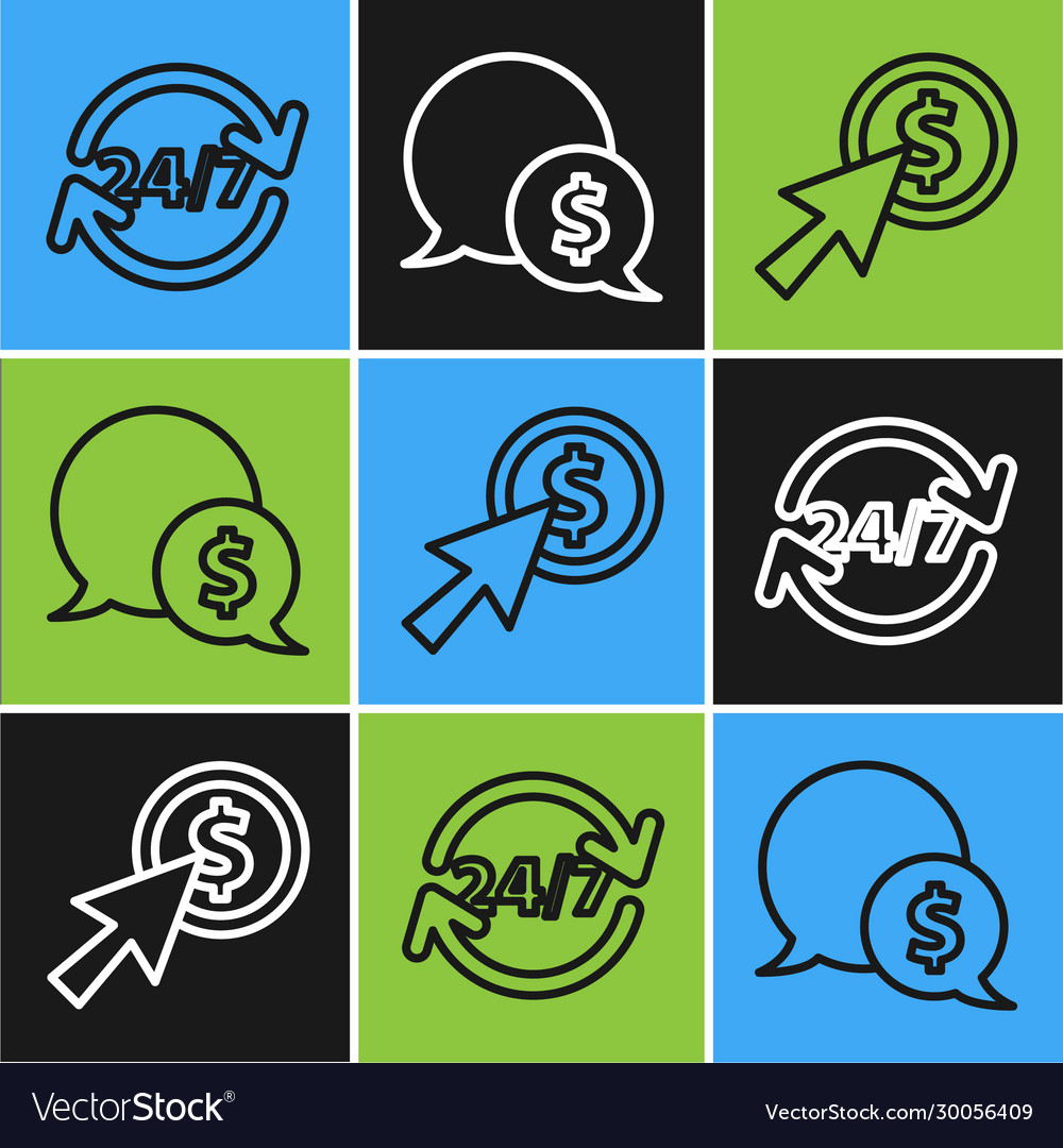 Set line clock 24 hours cursor and coin