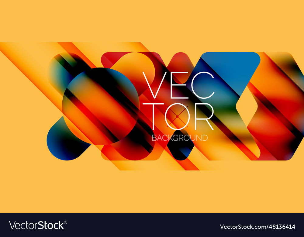 Fluid gradient arrow geometric minimal background vector image Fluid gradient arrow geometric minimal background