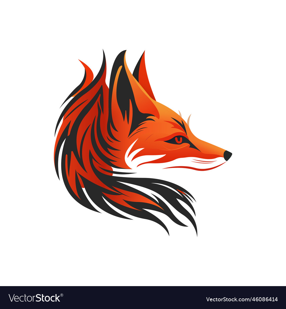 Fox logo design creative head