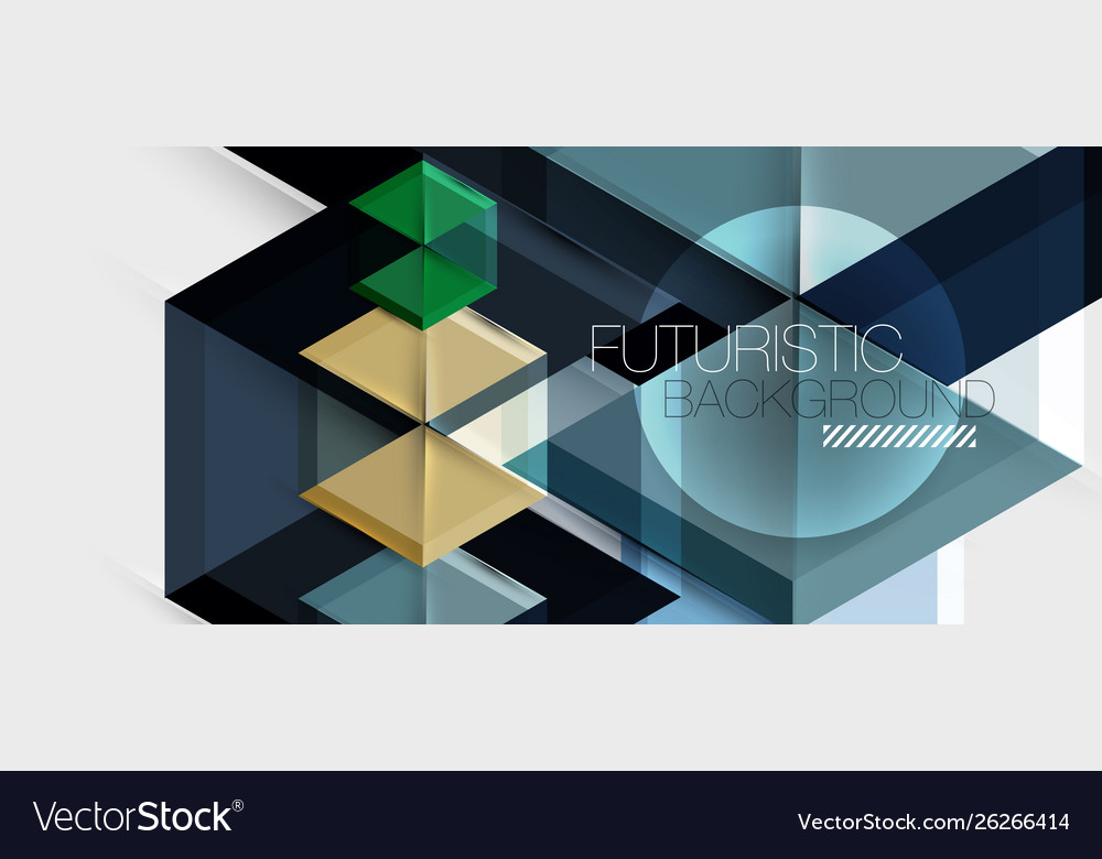 Geometric triangle and hexagon abstract background Vector Image Geometric triangle and hexagon abstract background