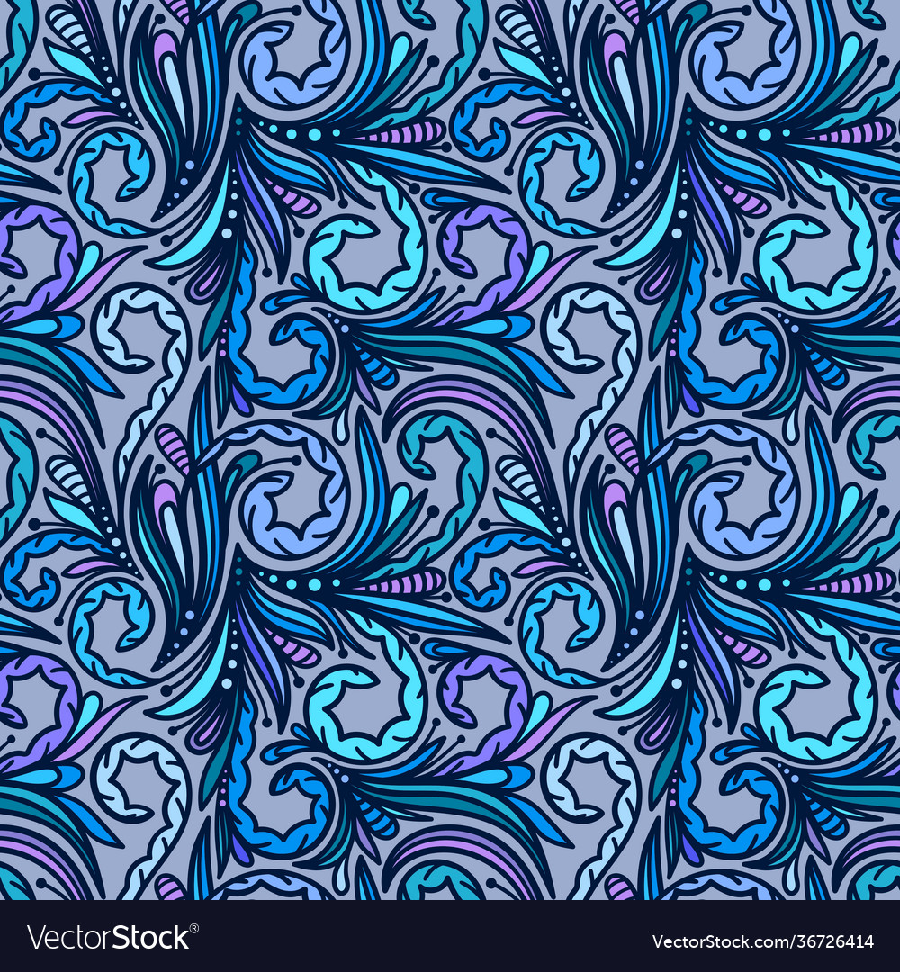 Grey seamless background with multi-colored