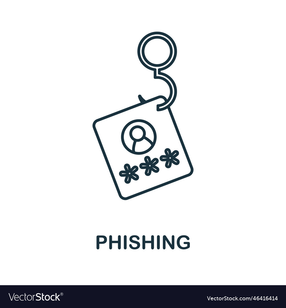 Password line icon simple element from internet