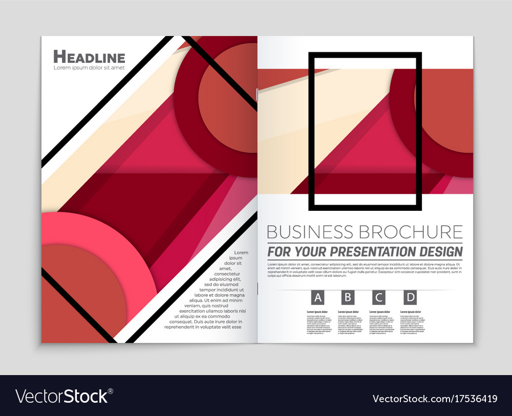 Abstract layout background set for art