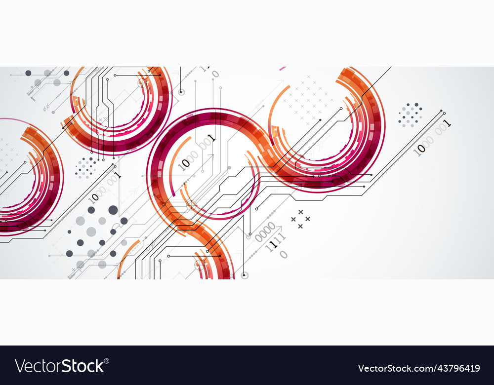 Abstract technology concept circuit board high Vector Image