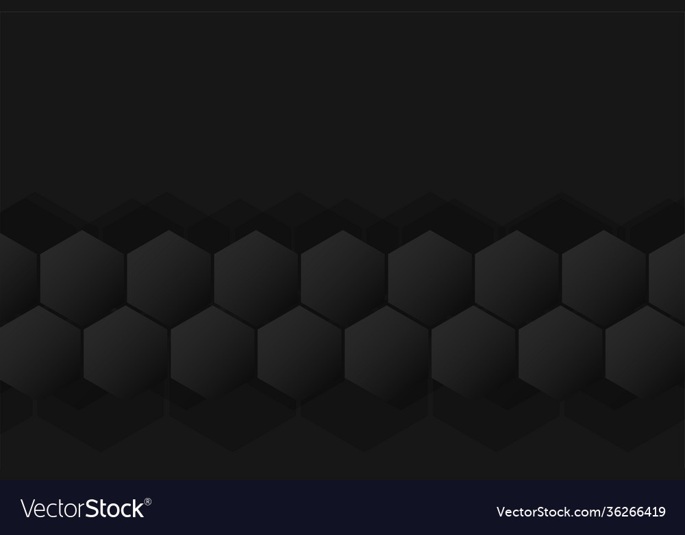 Black background wallpaper with hexagonal shapes