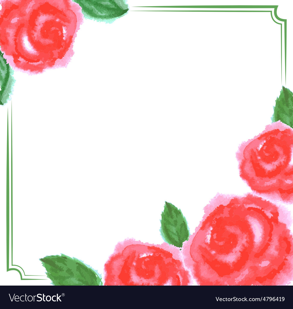 Card with roses