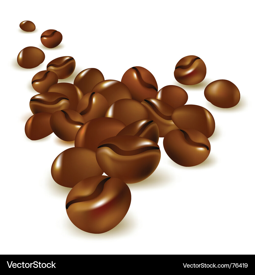 Coffee beans Royalty Free Vector Image - VectorStock