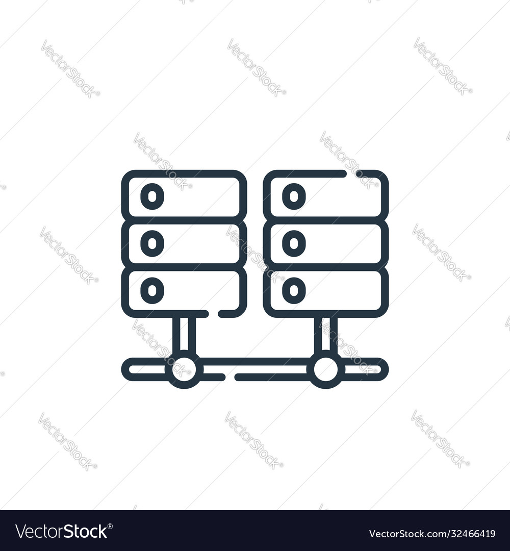 Database Icon - Thin Line
