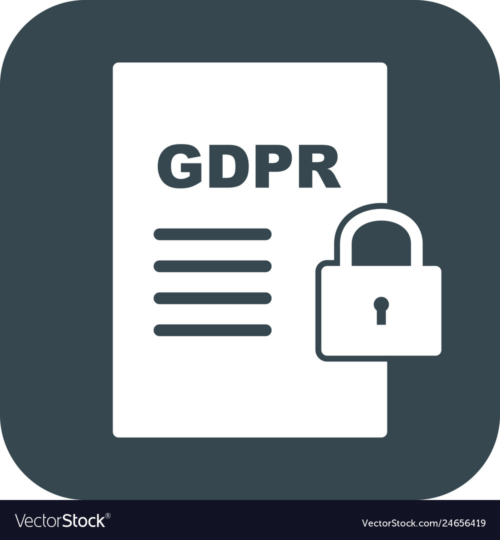 Gdpr security document icon