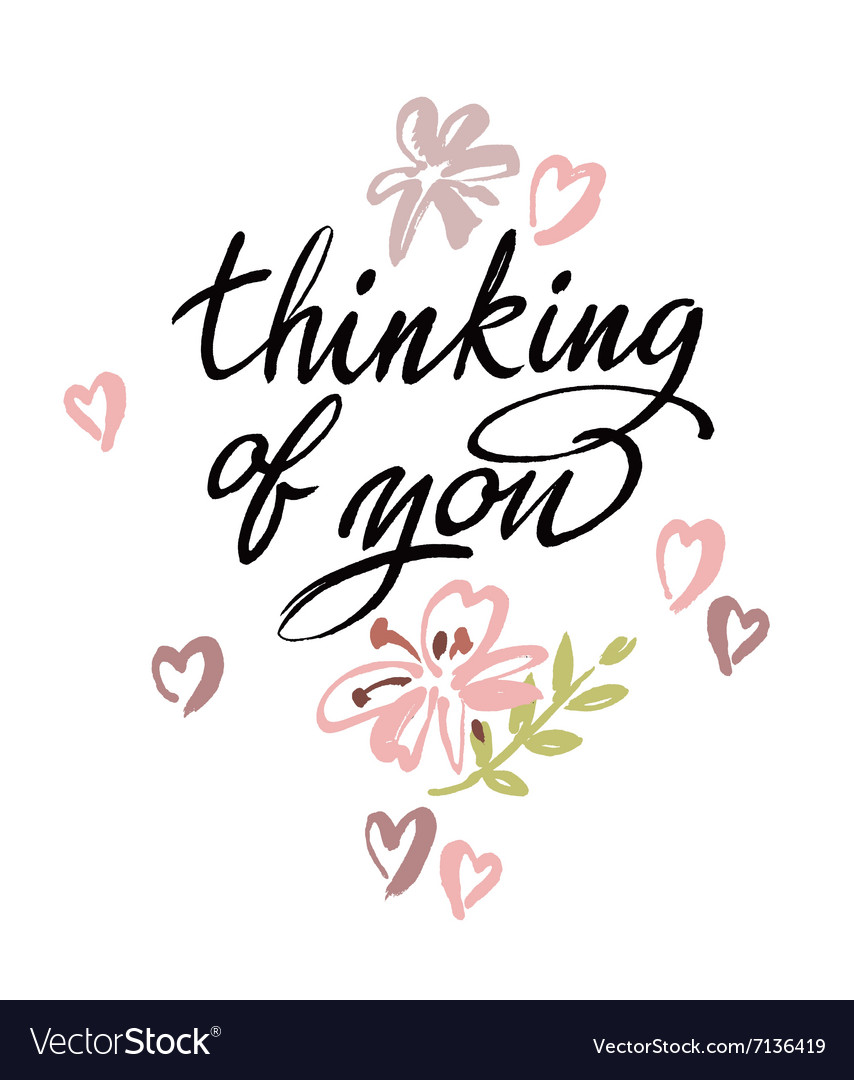 Handwritten 'Thinking of You' Script