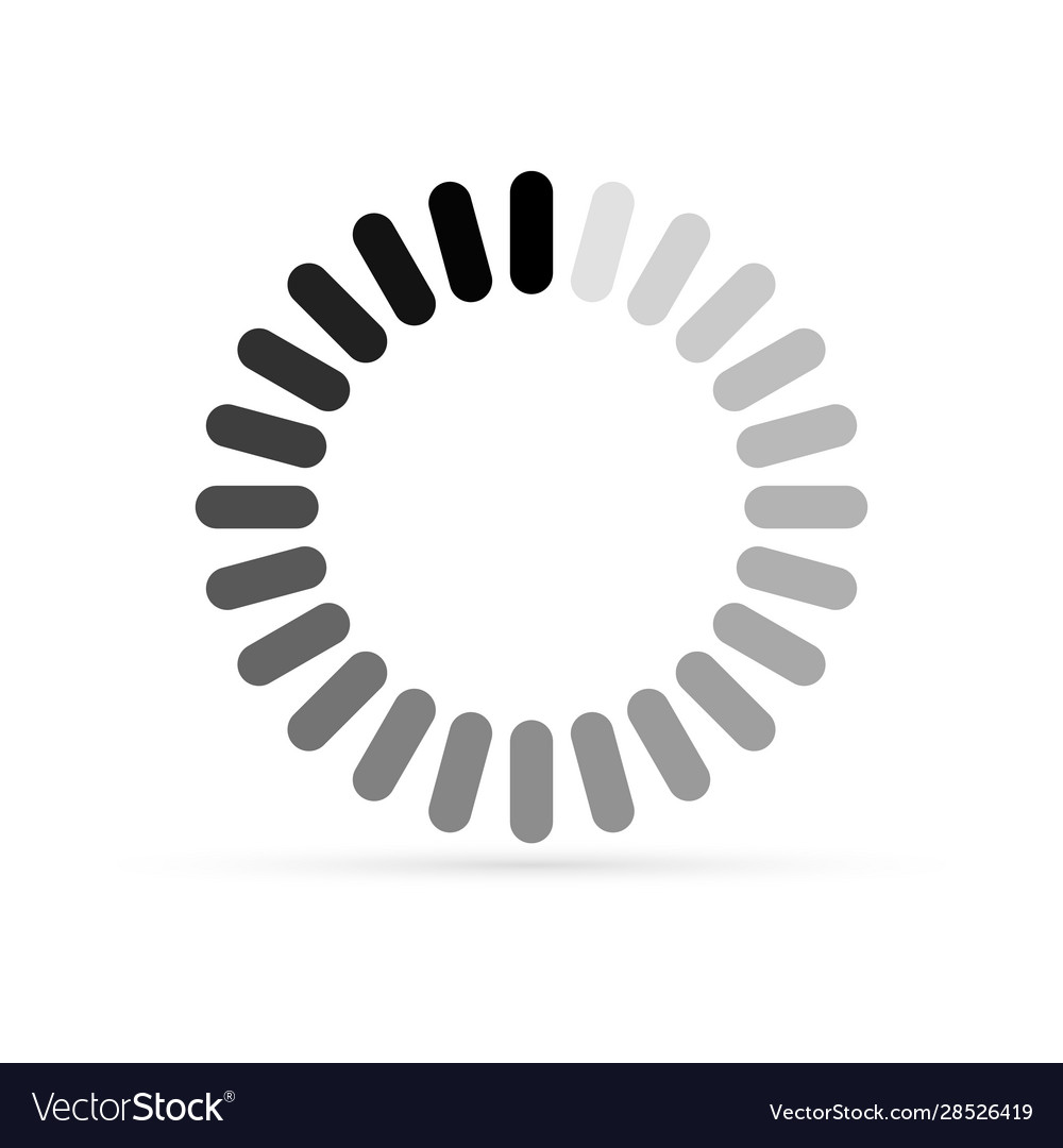 Line update or loading icon isolated on white