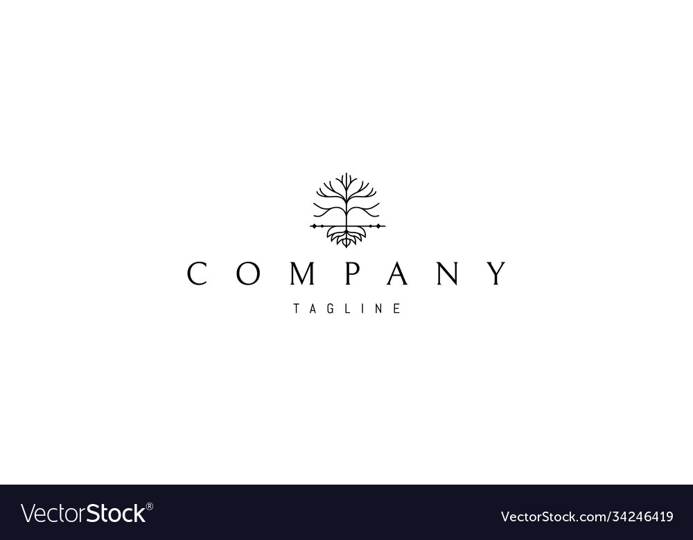 Logo on which an abstract image a tree